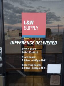 L&W Supply Sandy UT Front Door