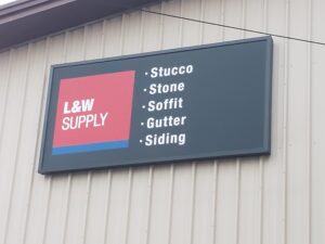 L&W Supply Front Sign and Facade
