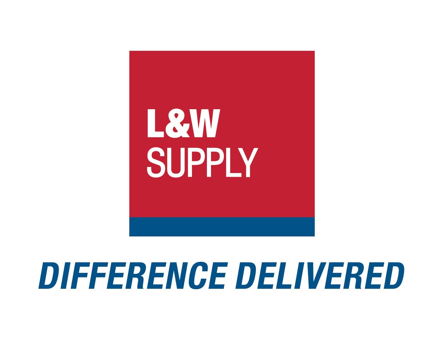 L&W Supply : Difference Delivered - Logo