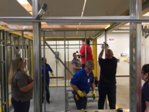 L&W Supply engaging in hands-on training with USG