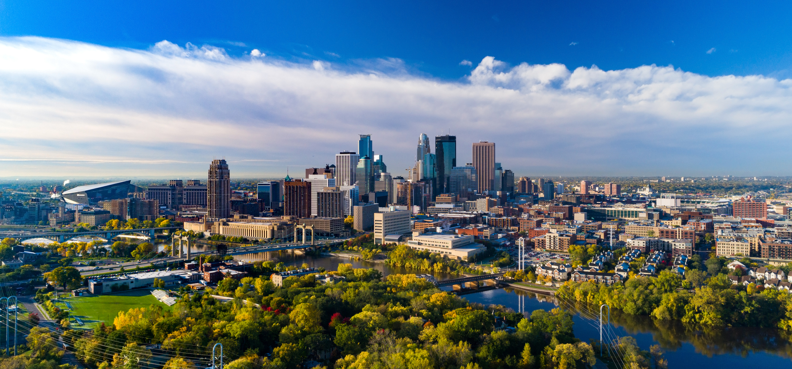 Minneapolis, MN Skyline, located near Burnsville