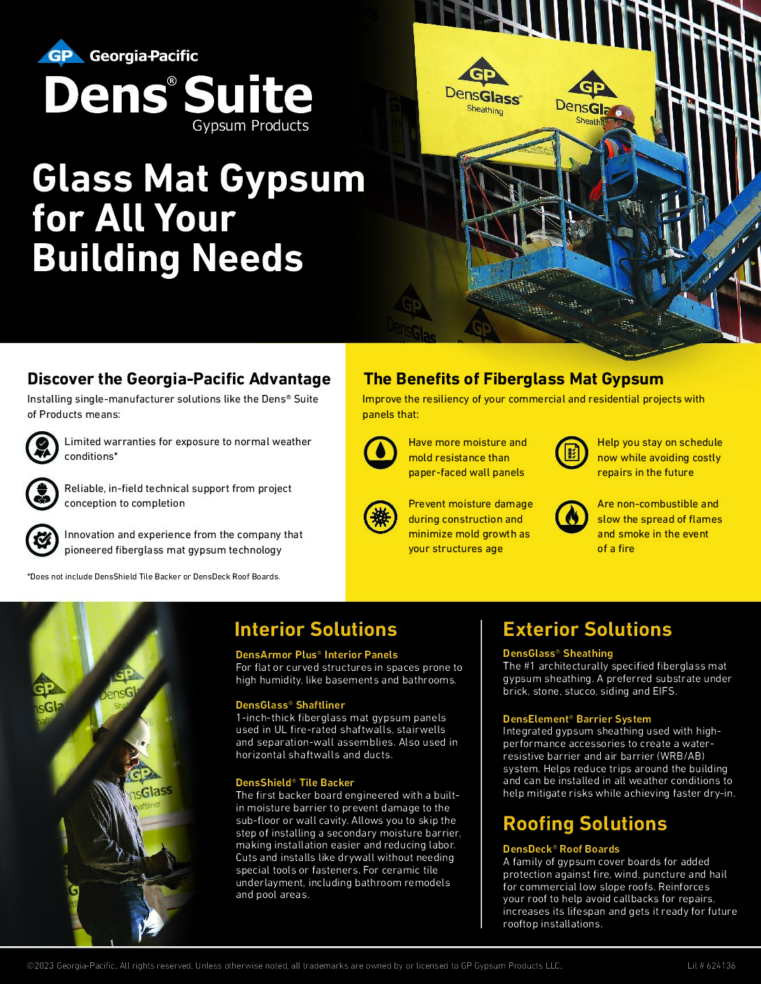 Dens Suite of Gypsum Products Flyer - Document Screen Grab