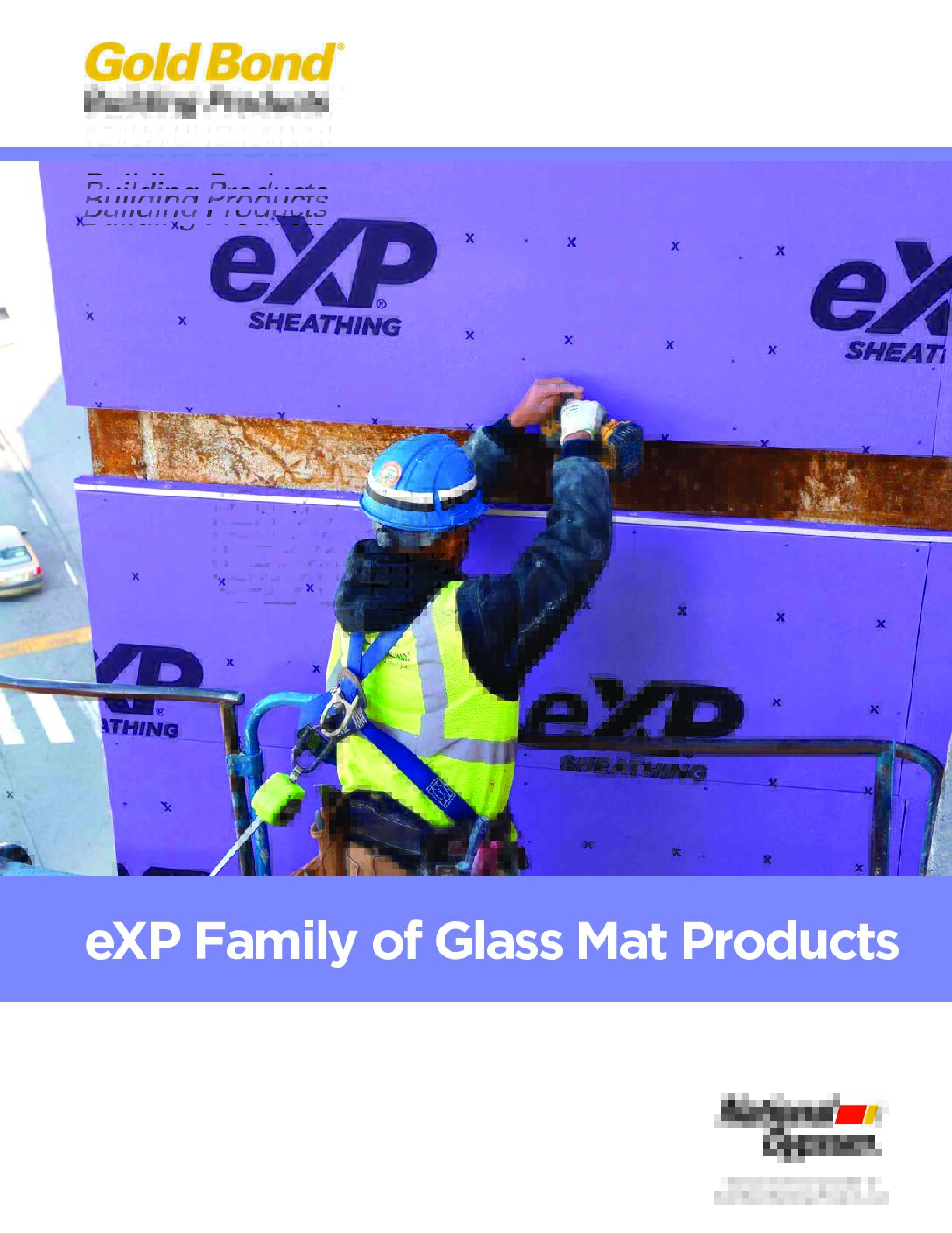 Gold Bond eXP Family of Glass Mat Products Brochure - Document Screen Grab