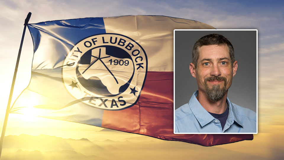 City of Lubbock Flag with Branch Manager Photo of Lance Gascho