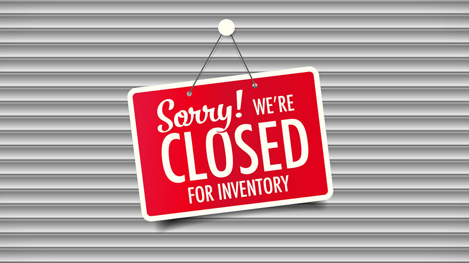 Branch Location Inventory Closing Schedule